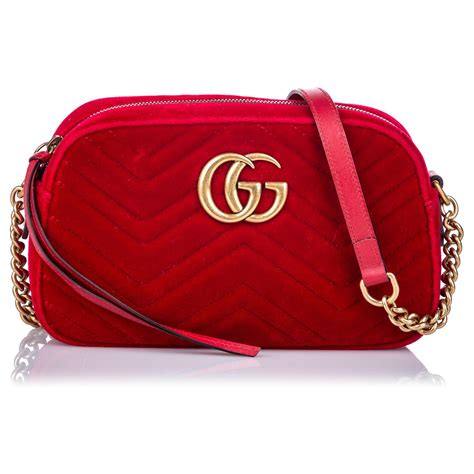 gucci marmont rouge velours|Gucci Marmont velvet bag.